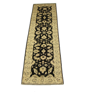 Loper Ziegler tapijt - 289 x 78 cm - blauw