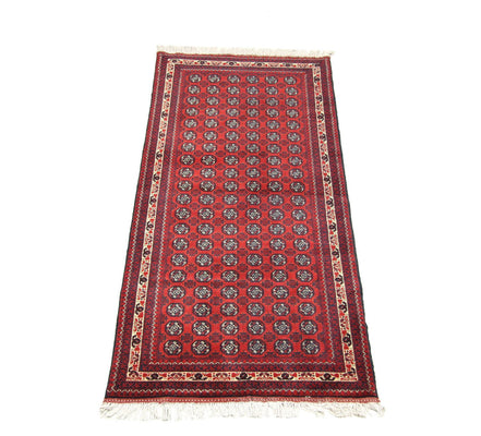 Loper Afghaans tapijt - Bukhara - 258 x 87 cm - rood