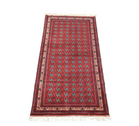 Loper Afghaans tapijt - Bukhara - 258 x 87 cm - rood