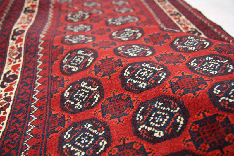 Loper Afghaans tapijt - Bukhara - 258 x 87 cm - rood
