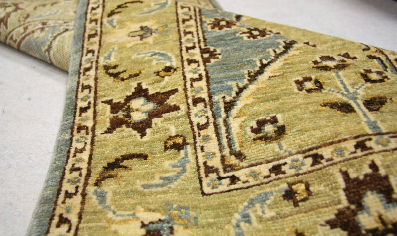 Loper Ziegler tapijt - 296 x 89 cm - blauw