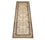 Loper Zijden tapijt - Kashmir Silk - 250 x 80 cm - beige