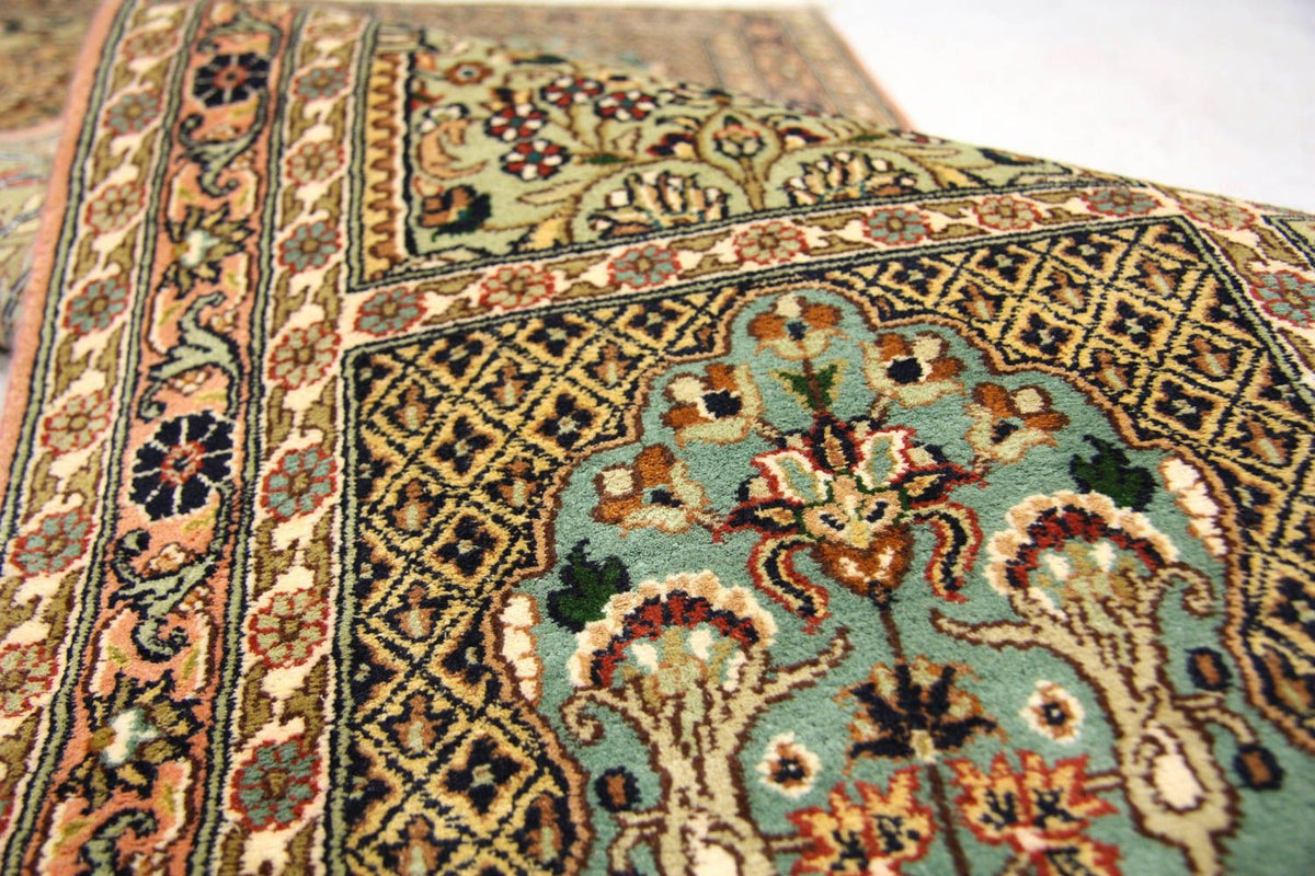 Loper Zijden tapijt - Kashmir Silk - 183 x 77 cm - bruin