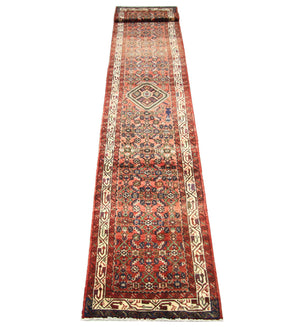 Loper Perzisch Tapijt - Nomadisch - 470 x 85 cm - grijs