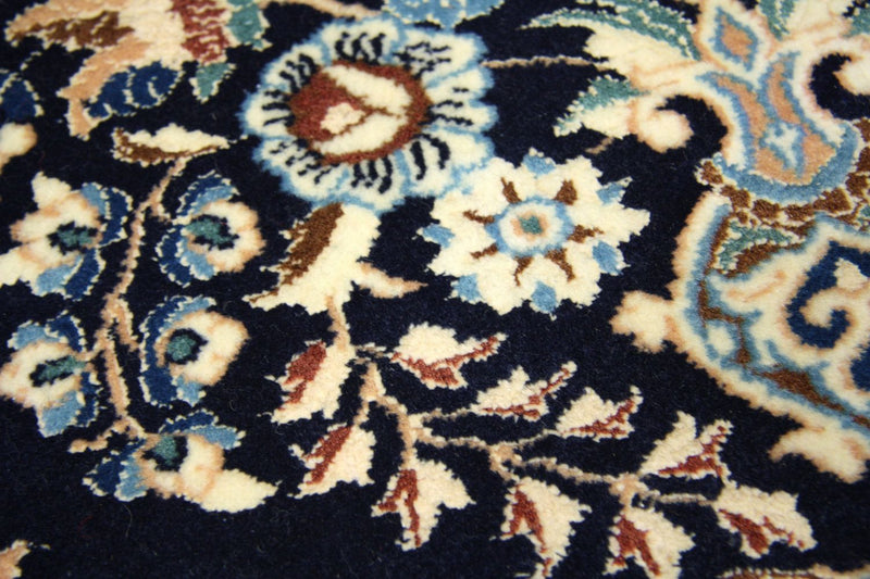 Perzisch tapijt - Nain - 75 x 50 cm - blauw