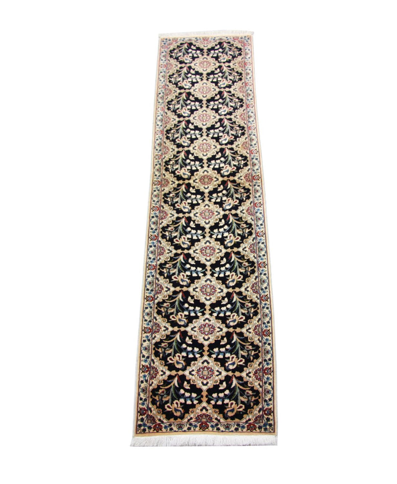 Loper Perzisch tapijt - Nain - Premium - 203 x 48 cm - blauw