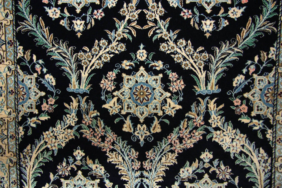 Perzisch tapijt - Nain - 145 x 96 cm - donkerblauw