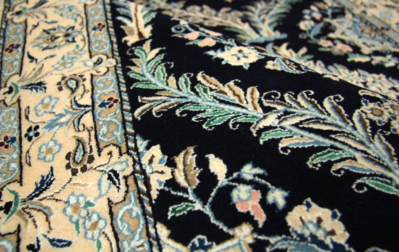 Perzisch tapijt - Nain - 145 x 96 cm - donkerblauw