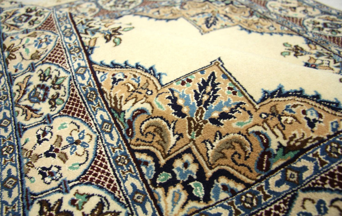 Perzisch tapijt - Nain vierkant  - 105 x 97 cm - natuurlijk wit