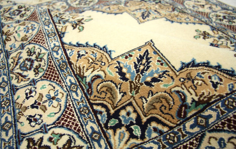 Perzisch tapijt - Nain vierkant  - 105 x 97 cm - natuurlijk wit