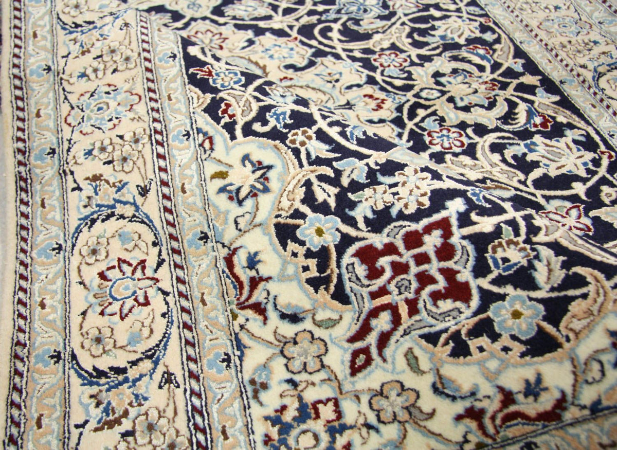 Perzisch tapijt - Nain - Premium - 152 x 106 cm - donkerblauw