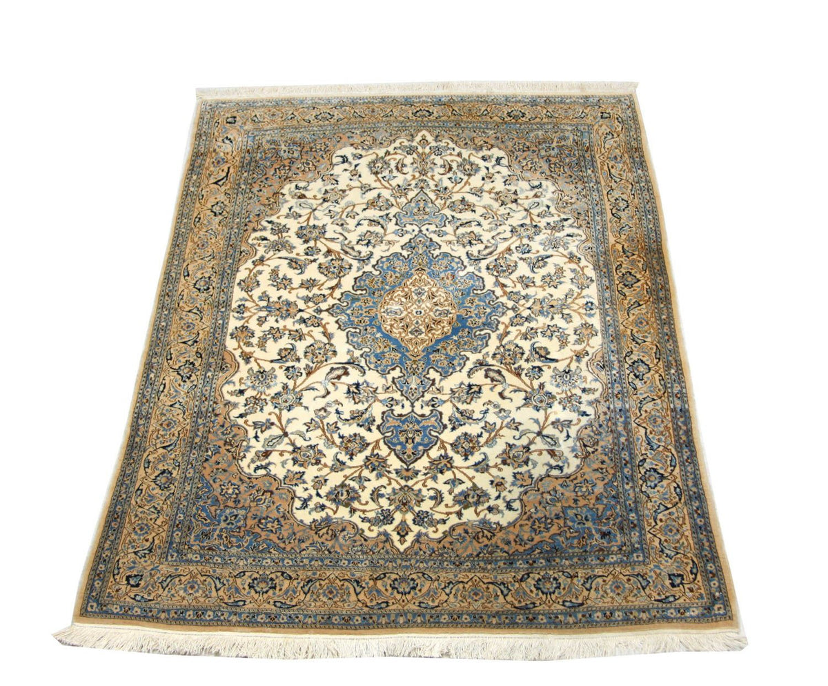 Perzisch tapijt - Nain - Premium - 190 x 127 cm - natuurlijk wit