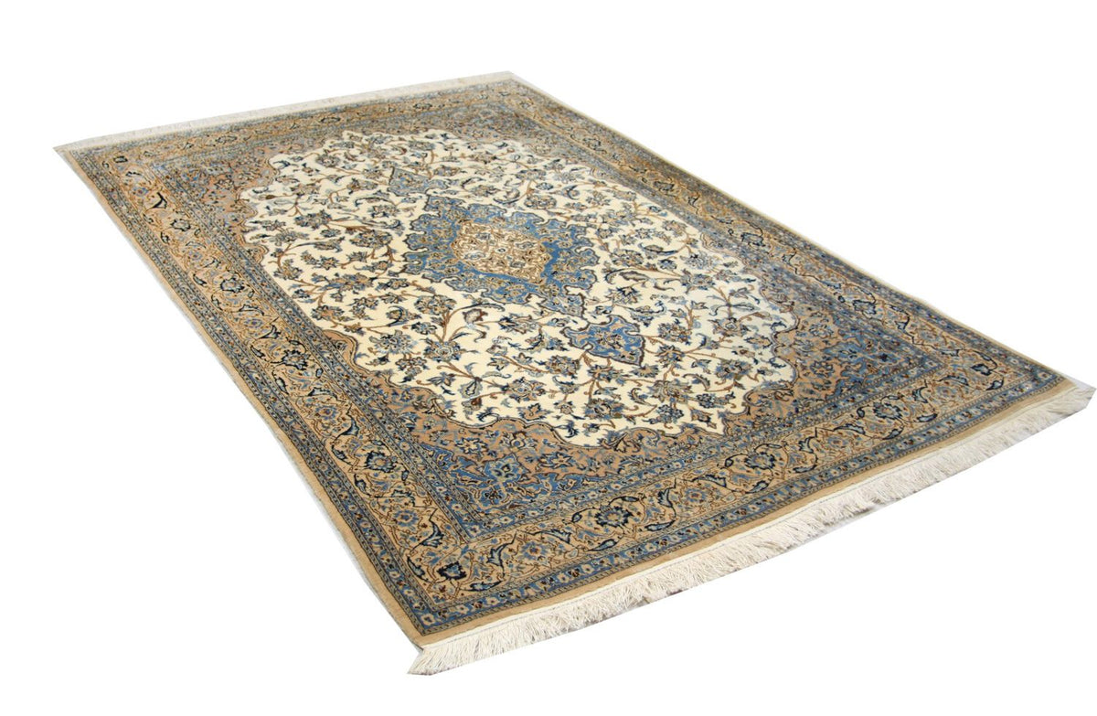 Perzisch tapijt - Nain - Premium - 190 x 127 cm - natuurlijk wit