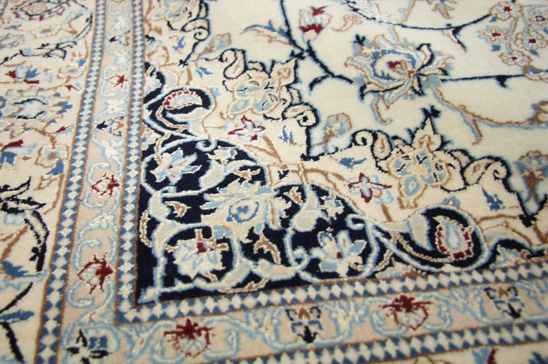 Perzisch tapijt - Nain - Premium - 205 x 125 cm - natuurlijk wit