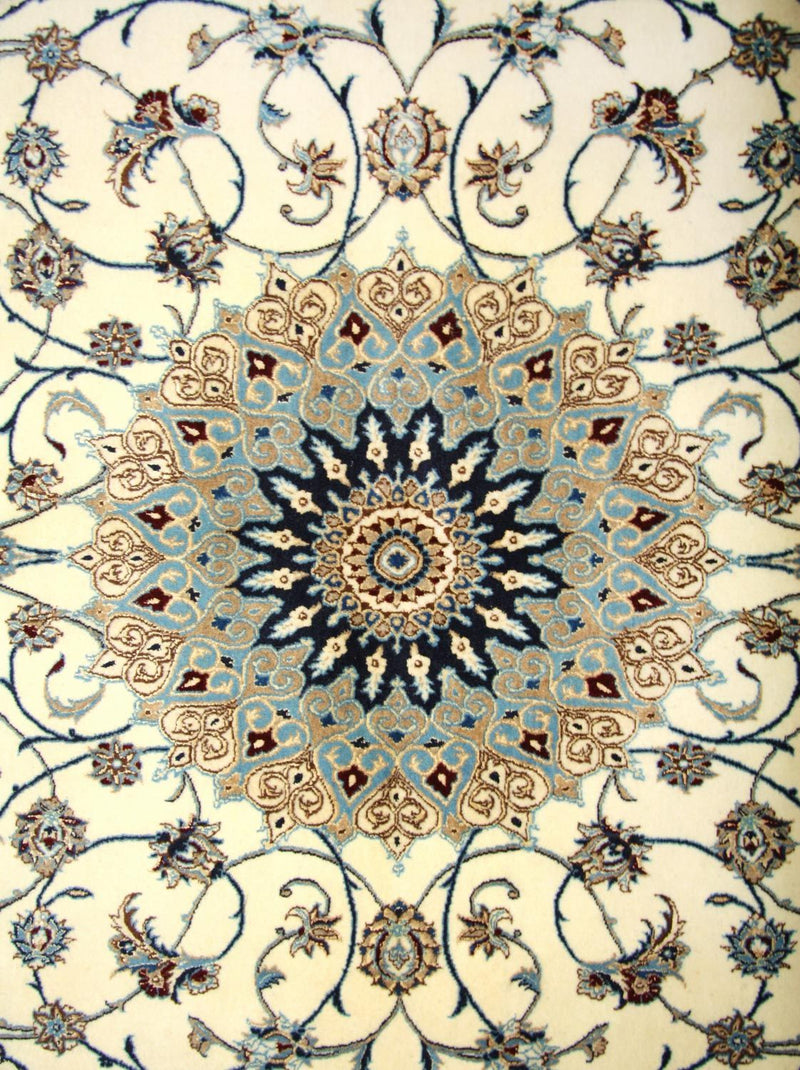 Perzisch tapijt - Nain - Premium - 205 x 125 cm - natuurlijk wit