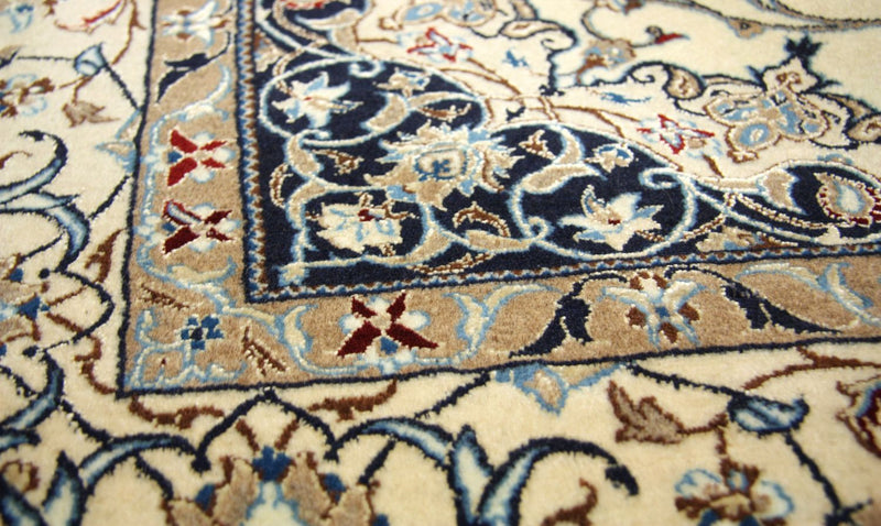 Perzisch tapijt - Nain - Premium - 205 x 125 cm - natuurlijk wit