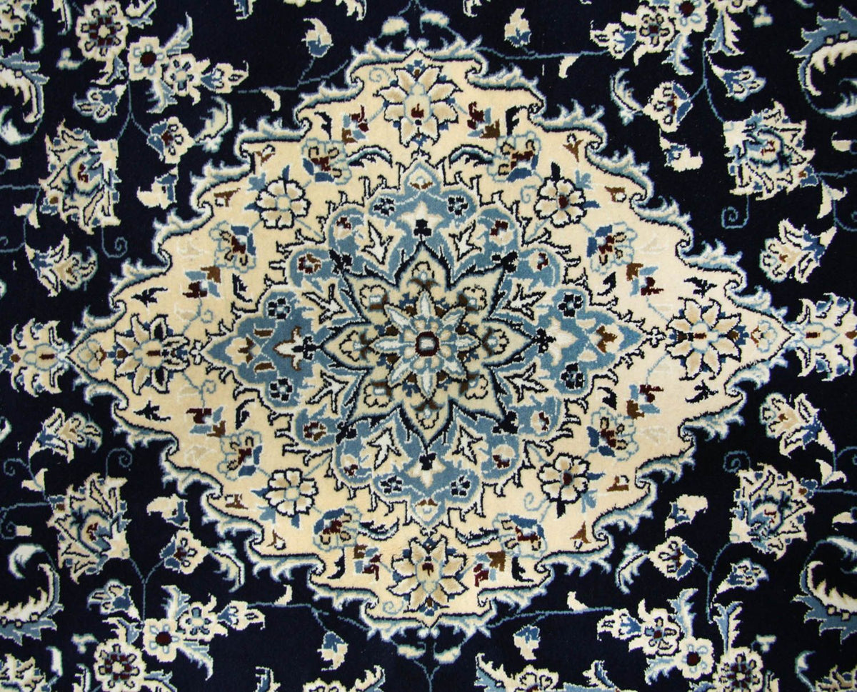 Perzisch tapijt - Nain - Premium - 256 x 172 cm - donkerblauw