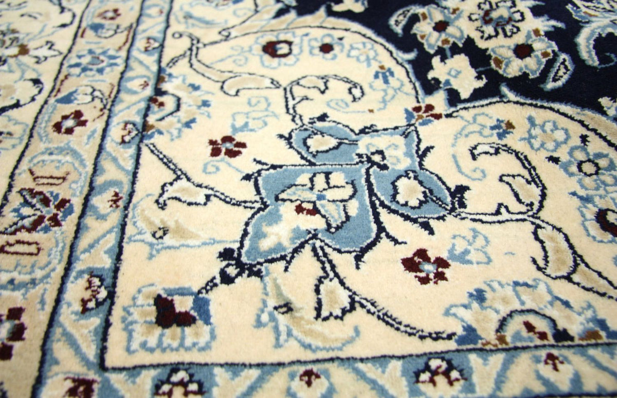 Perzisch tapijt - Nain - Premium - 256 x 172 cm - donkerblauw