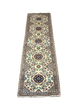 Loper Perzisch tapijt - Isfahan - Premium - 305 x 80 cm - beige