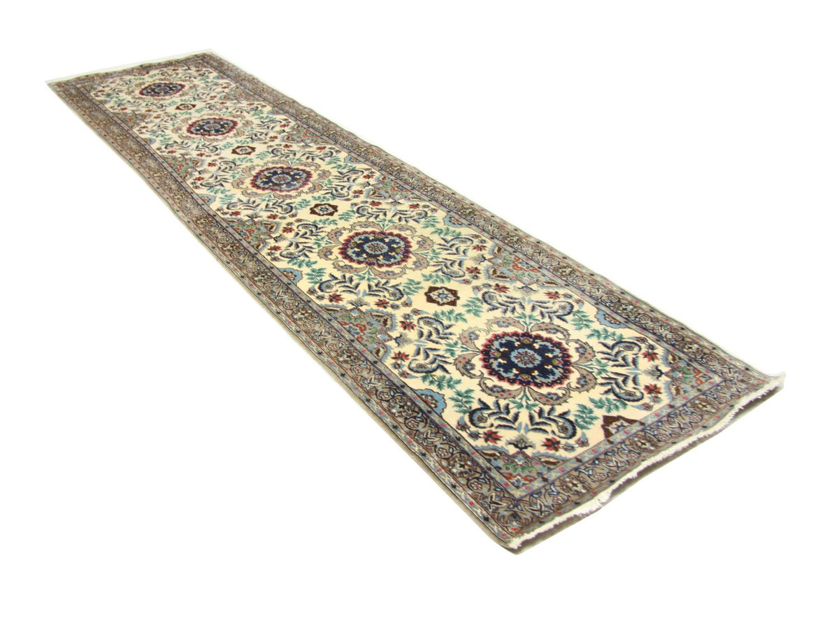 Loper Perzisch tapijt - Isfahan - Premium - 305 x 80 cm - beige