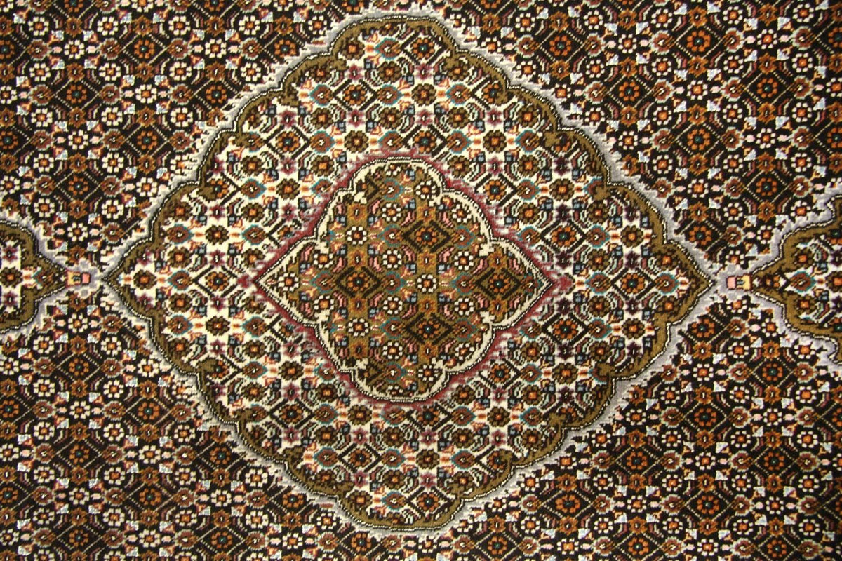 Perzisch tapijt - Tabriz - 202 x 152 cm - bruin