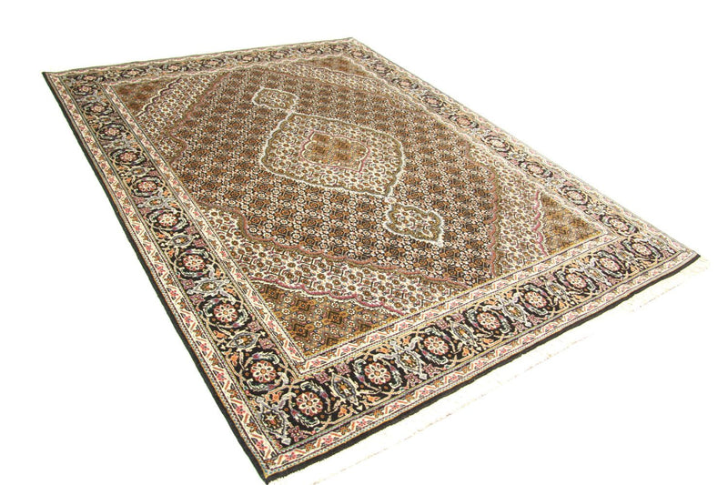 Perzisch tapijt - Tabriz - 202 x 152 cm - bruin