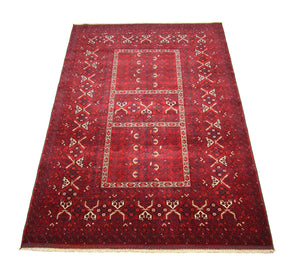 Afghaans tapijt - 250 x 166 cm - rood