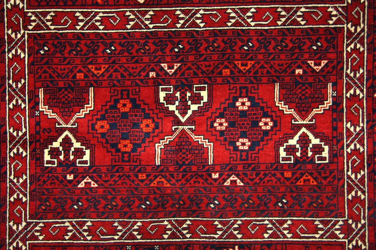 Afghaans tapijt - 250 x 166 cm - rood