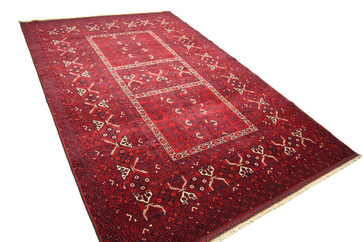 Afghaans tapijt - 250 x 166 cm - rood