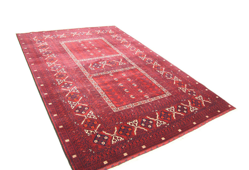 Afghaans tapijt - 235 x 161 cm - rood