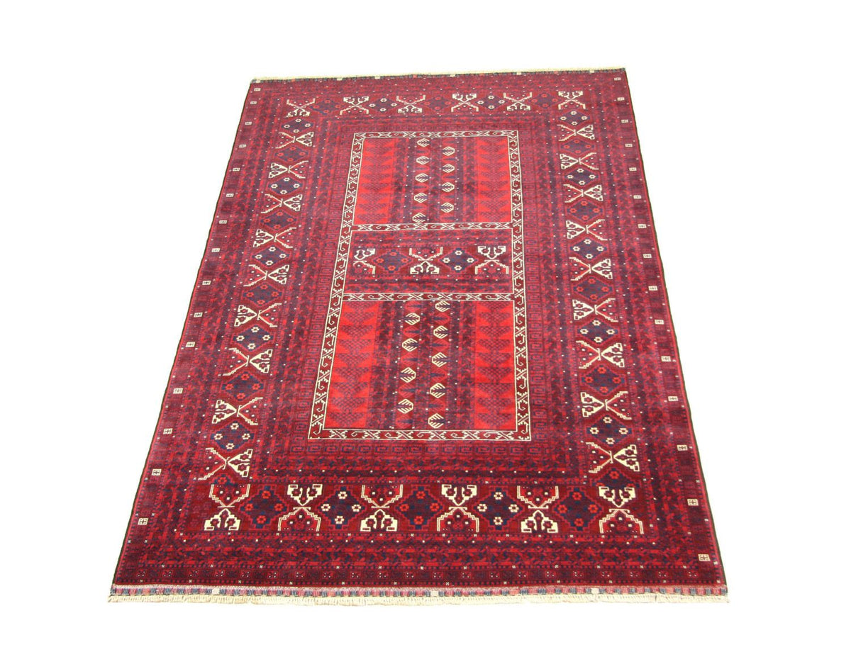 Afghaans tapijt - 244 x 157 cm - rood