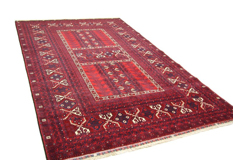 Afghaans tapijt - 244 x 157 cm - rood