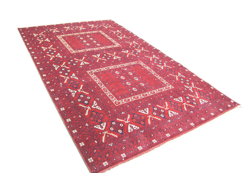 Afghaans tapijt - 250 x 157 cm - rood
