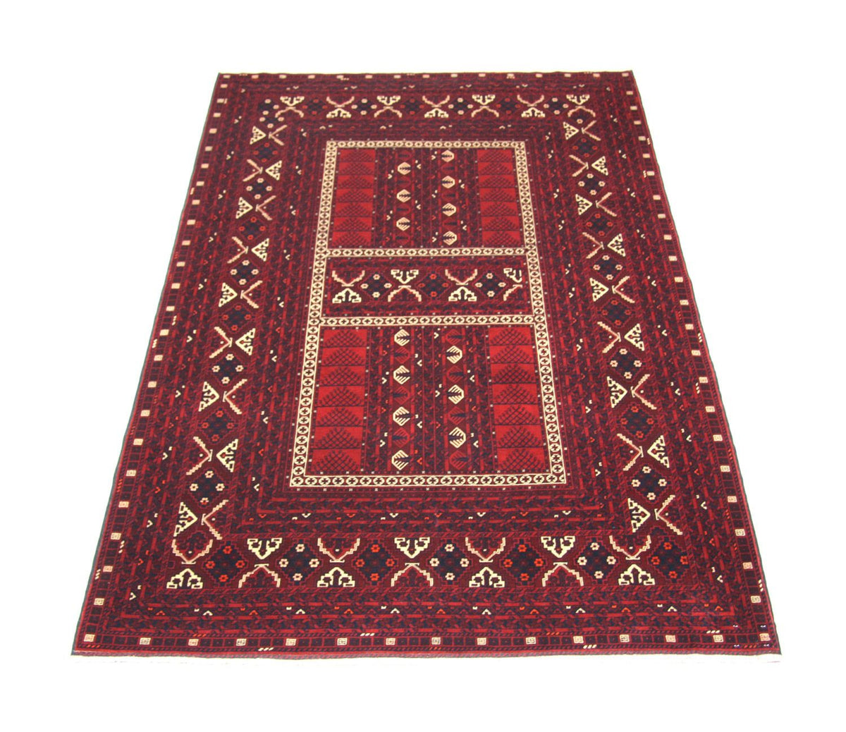 Afghaans tapijt - 244 x 157 cm - rood