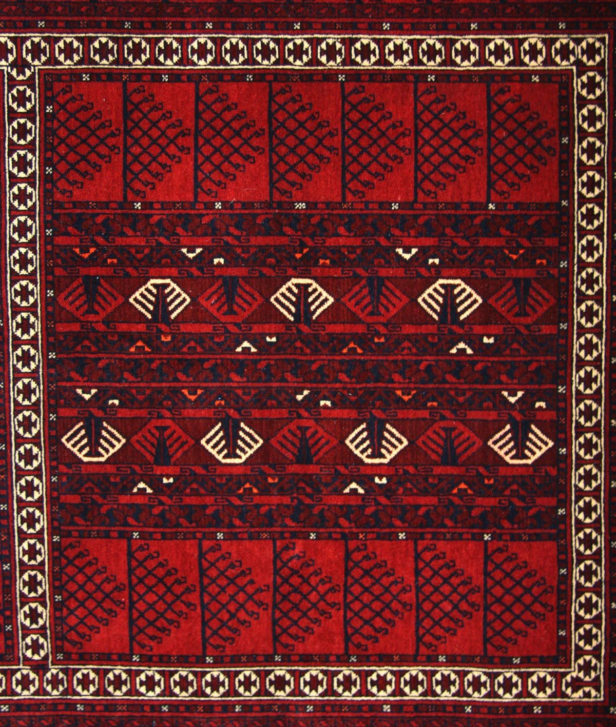 Afghaans tapijt - 244 x 157 cm - rood