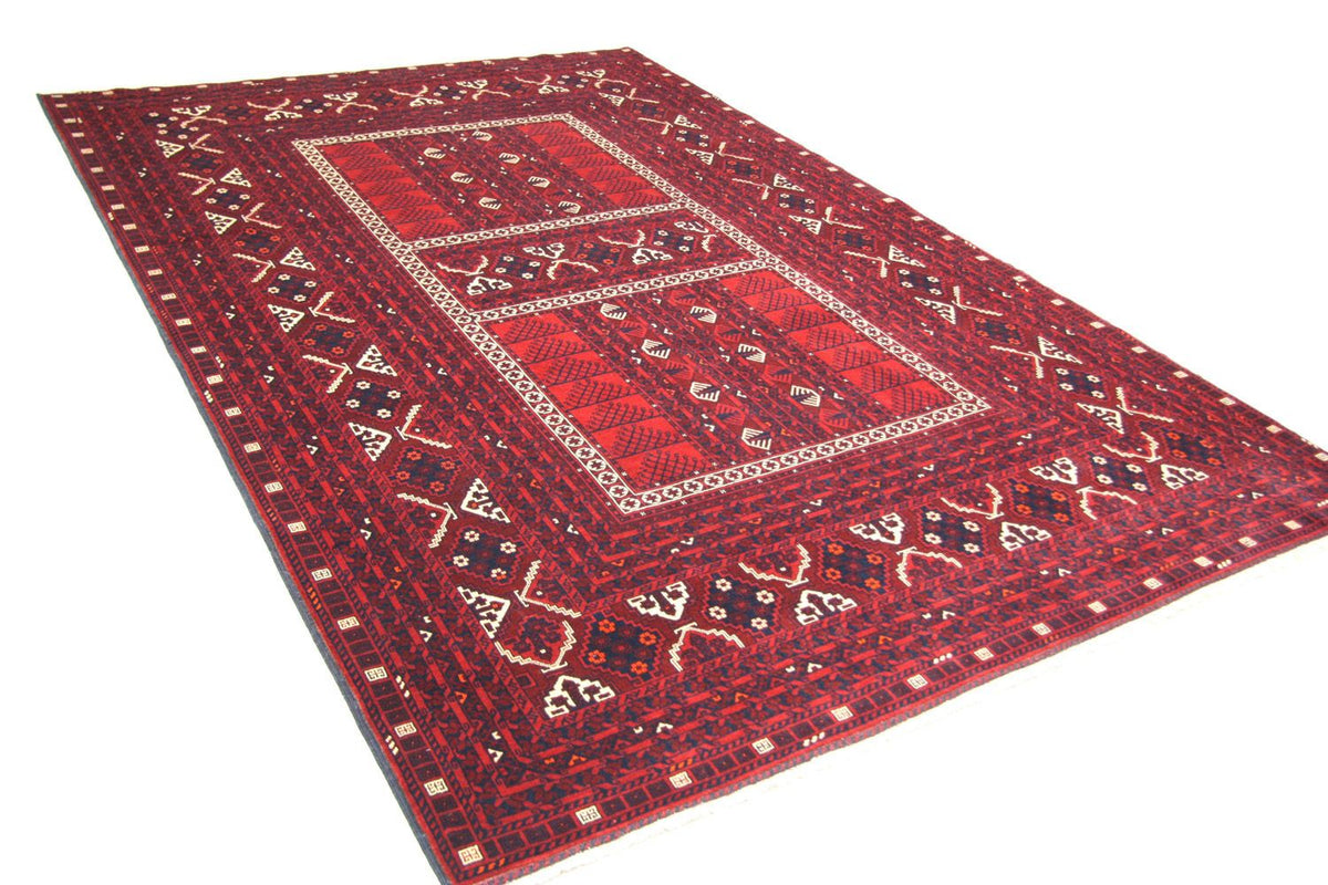 Afghaans tapijt - 244 x 157 cm - rood