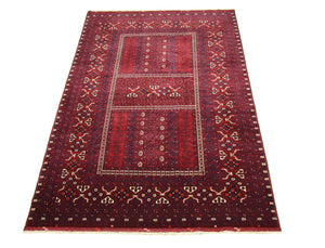 Afghaans tapijt - 250 x 157 cm - rood