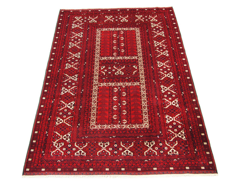 Afghaans tapijt - 256 x 168 cm - rood