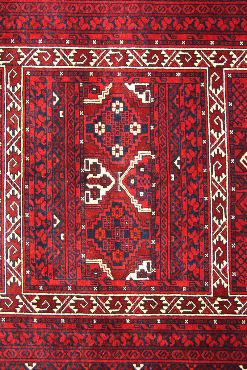 Afghaans tapijt - 256 x 168 cm - rood