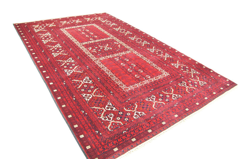 Afghaans tapijt - 256 x 168 cm - rood