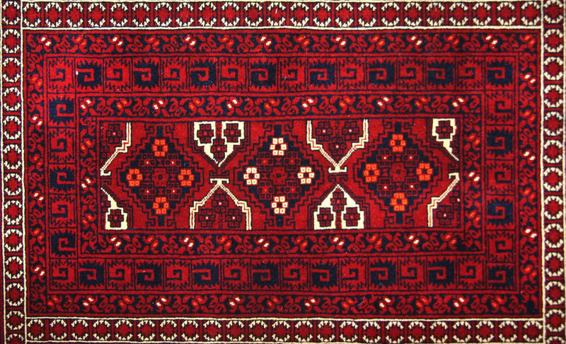 Afghaans tapijt - 250 x 170 cm - rood