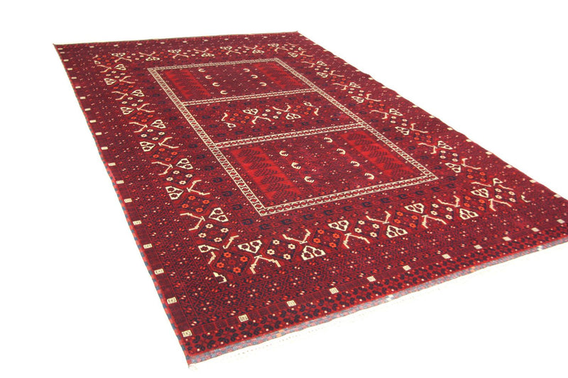Afghaans tapijt - 250 x 170 cm - rood