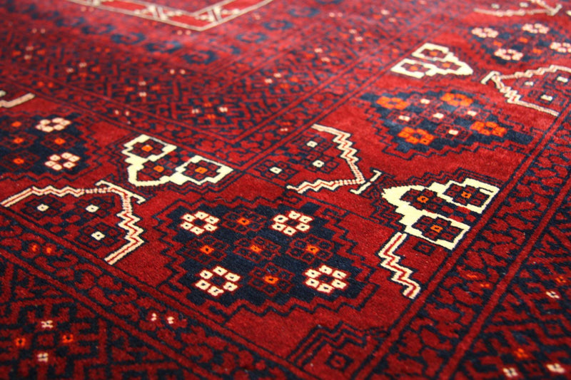 Afghaans tapijt - 230 x 177 cm - rood