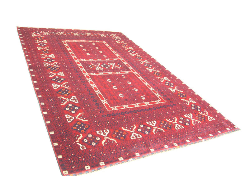Afghaans tapijt - 230 x 177 cm - rood