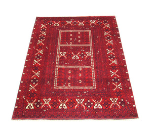 Afghaans tapijt - 248 x 158 cm - rood
