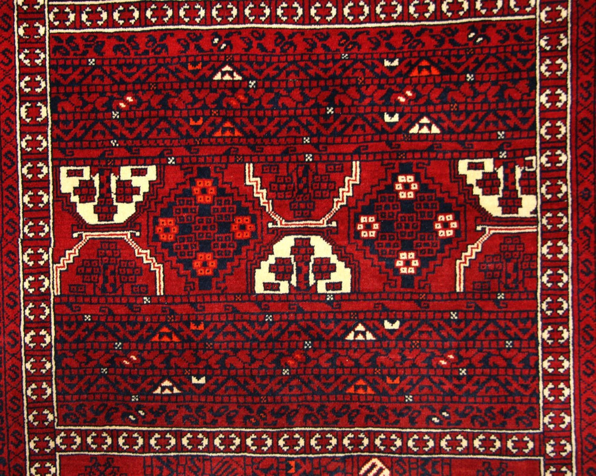 Afghaans tapijt - 248 x 158 cm - rood
