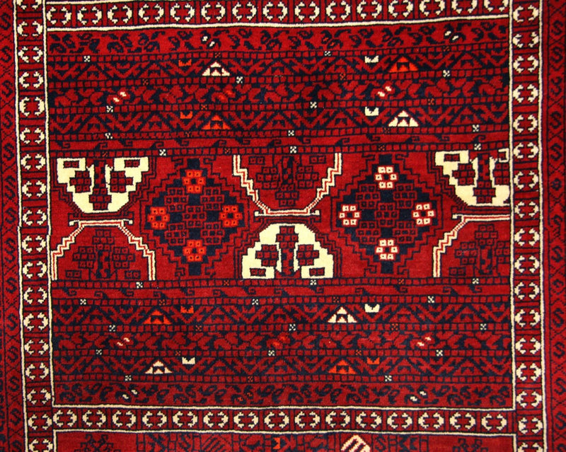 Afghaans tapijt - 248 x 158 cm - rood