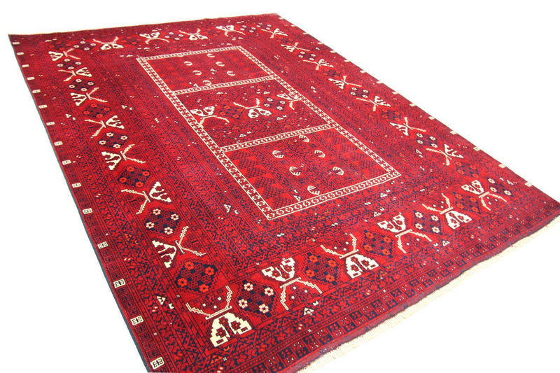 Afghaans tapijt - 248 x 158 cm - rood