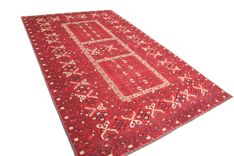 Afghaans tapijt - 252 x 166 cm - rood