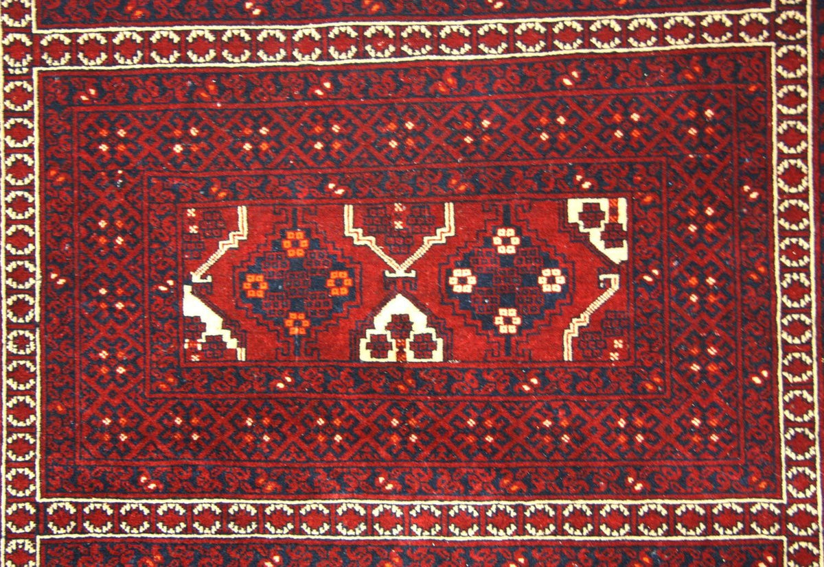 Afghaans tapijt - 246 x 163 cm - rood